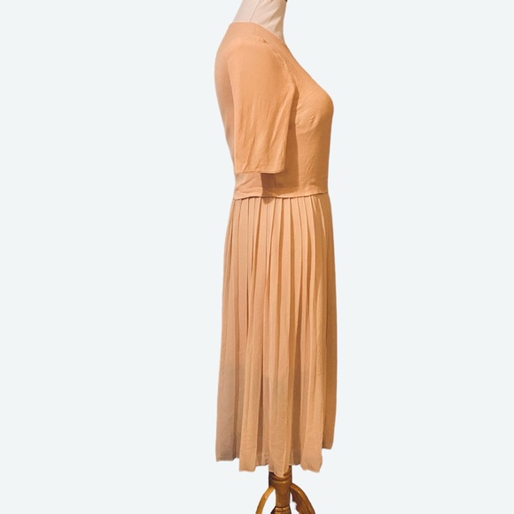 Zara Pleated Ballet Pink Dress - Picture 5 of 8